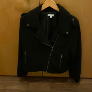 Max Studio Furry Moto Jacket